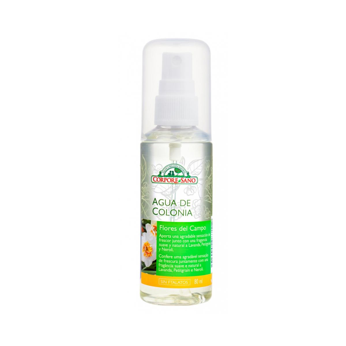 Agua de colonia flores del campo, Corpore Sano 80 ml