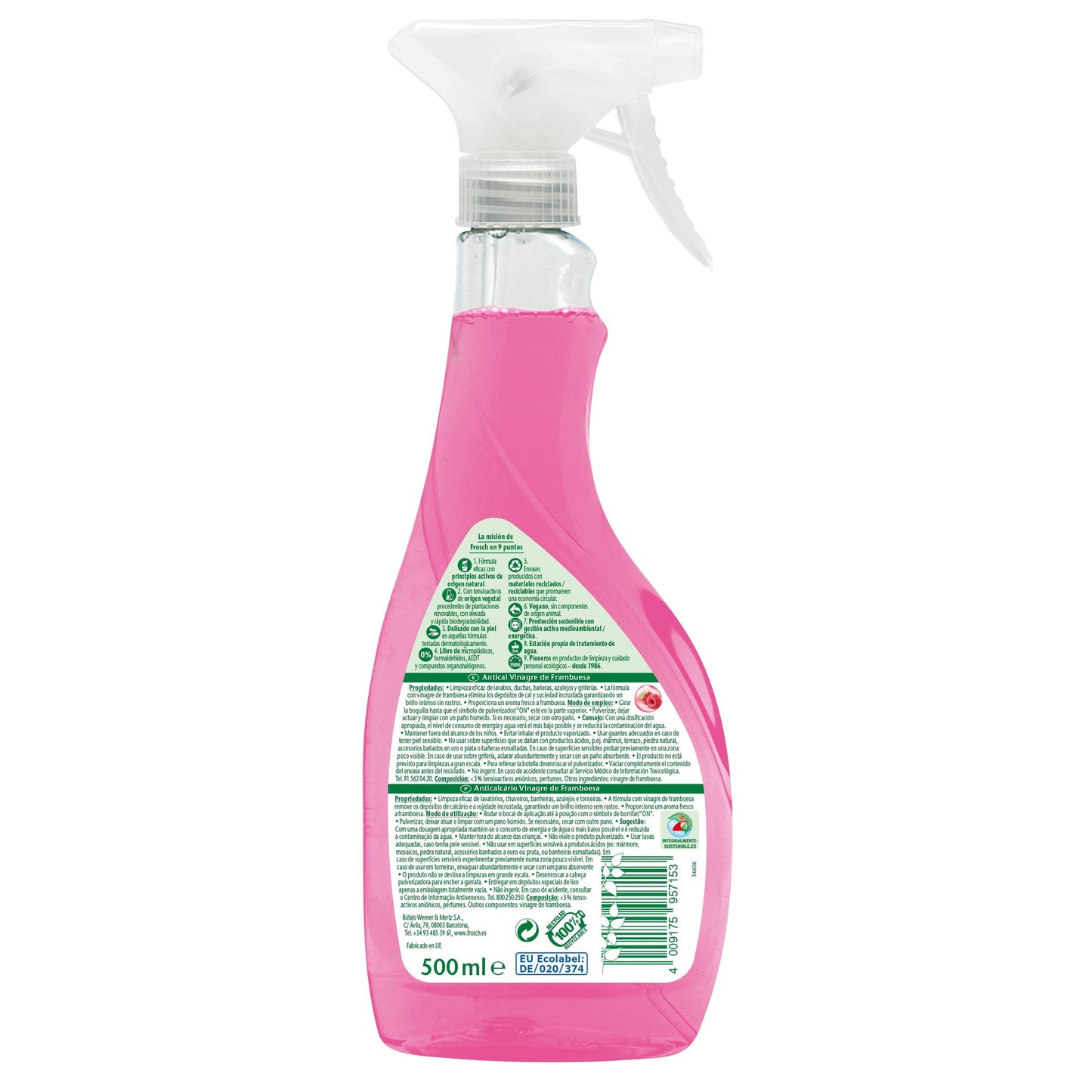 Spray antical frambuesa Frosch 500 ml