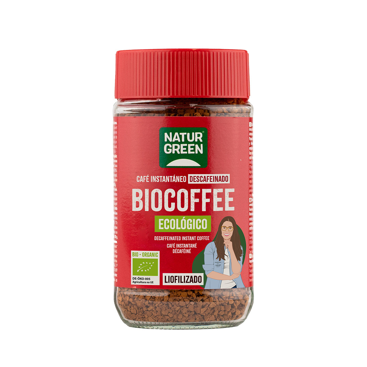 Café soluble décaféiné Bio Premium NaturGreen 100 g