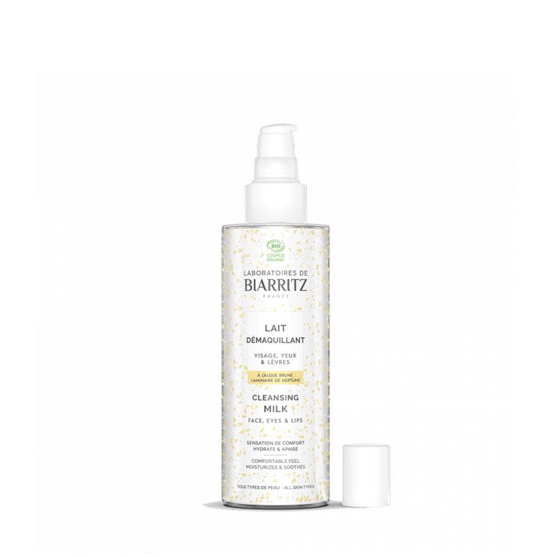Leche limpiadora desmaquillante cara, ojos y labios 200 ml Biarritz