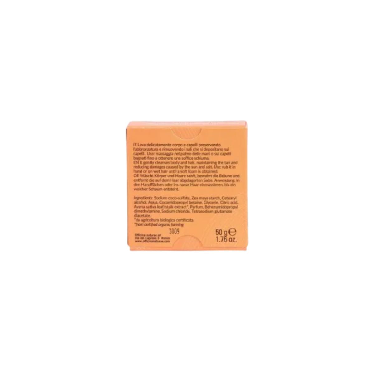 Champú Solido AfterSun AntiSal 50 gr Officina Naturae