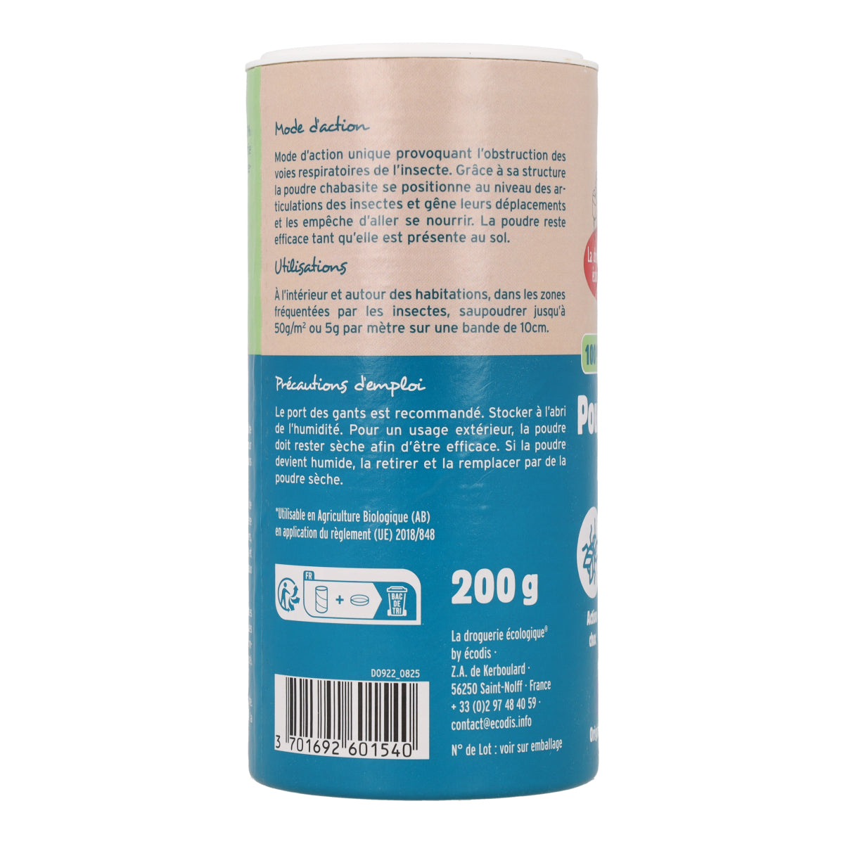 Poudre de chabasite La Droguerie écologique 200 g