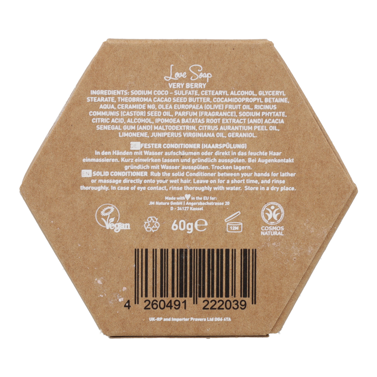 Après-shampoing solide Very Berry 60g