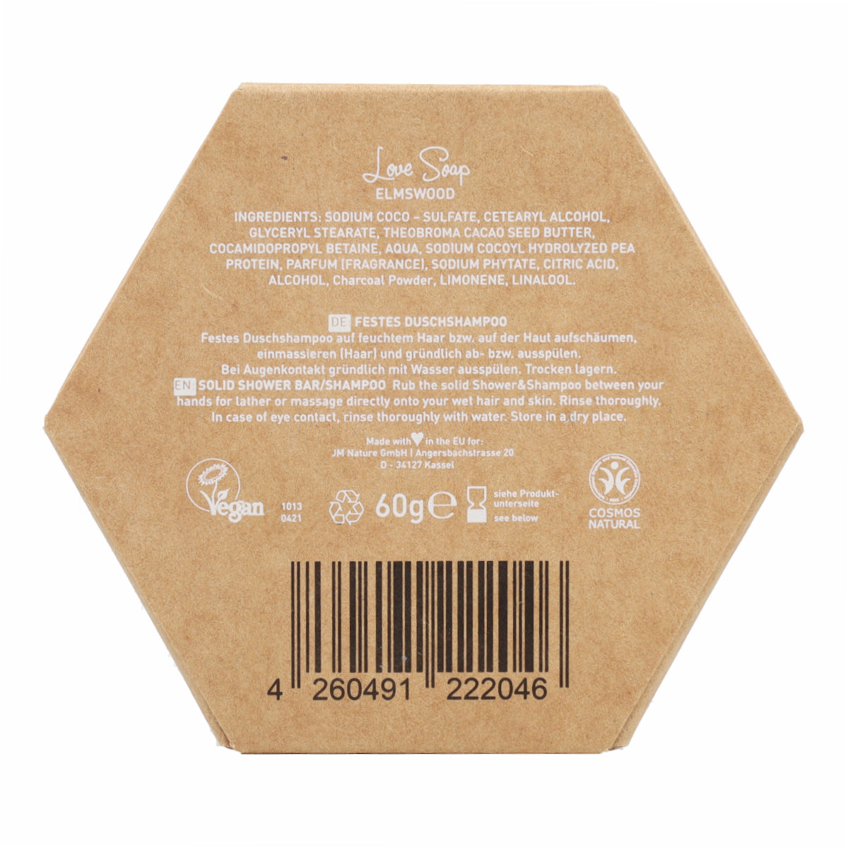 Shampoing et Gel douche solide Elm Wood 60g