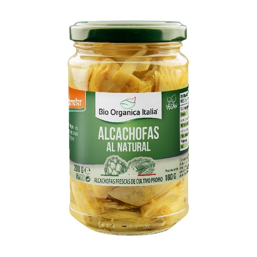 Alcachofas corazon aceite bio organica italia 280g