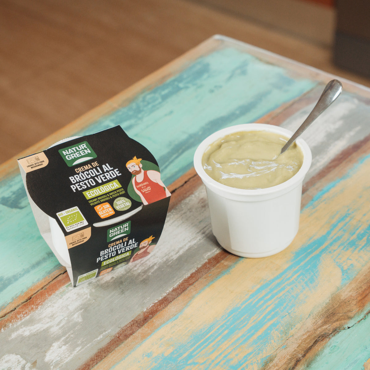 Crème de brocoli au pesto vert Naturgreen, 310 g