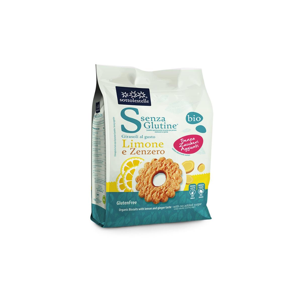 Galleta limón jengibre sin azúcar sin gluten Sotto 250g