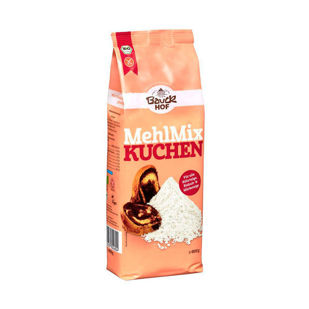 Mezcla de Harinas para Repostería Sin Gluten Bauckhof 800 g