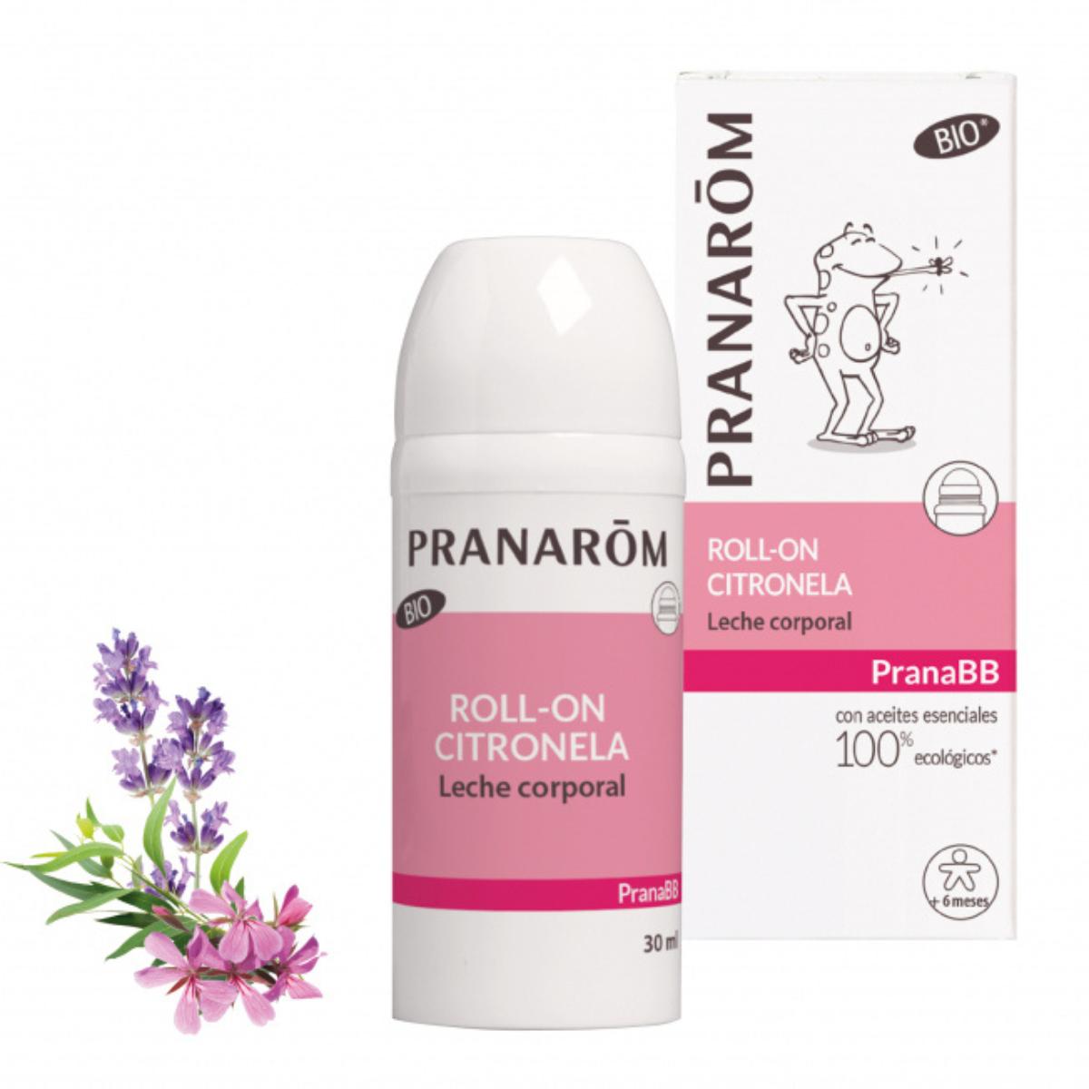 Roll-on citronela leche corporal para bebés BIO Pranarôm 30 ml