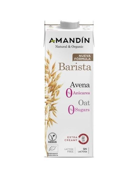 Boisson à l'Avoine Barista 0% Sucres Bio Amandin 1L