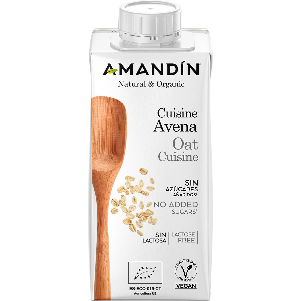Crème culinaire avoine bio Amandin 200 ml