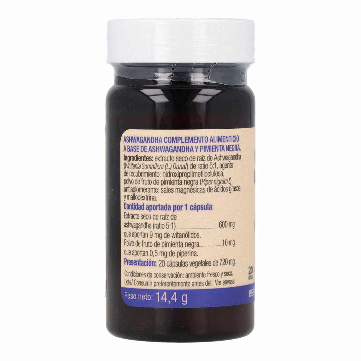 Ashwagandha Naturcesta 20 gélules