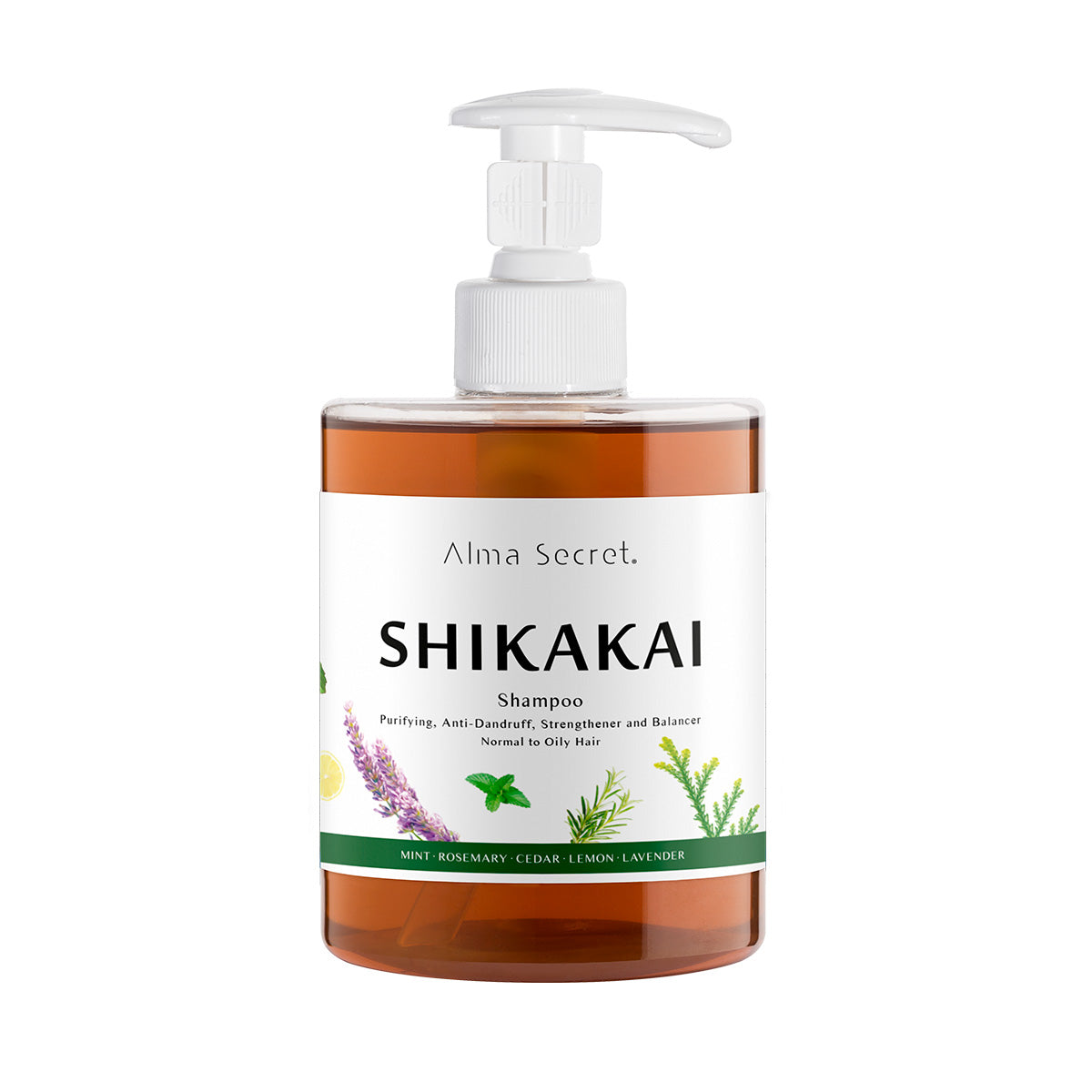 Shampooing Shikakai (chute, pellicules et dermatite) Alma Secret 500 ml