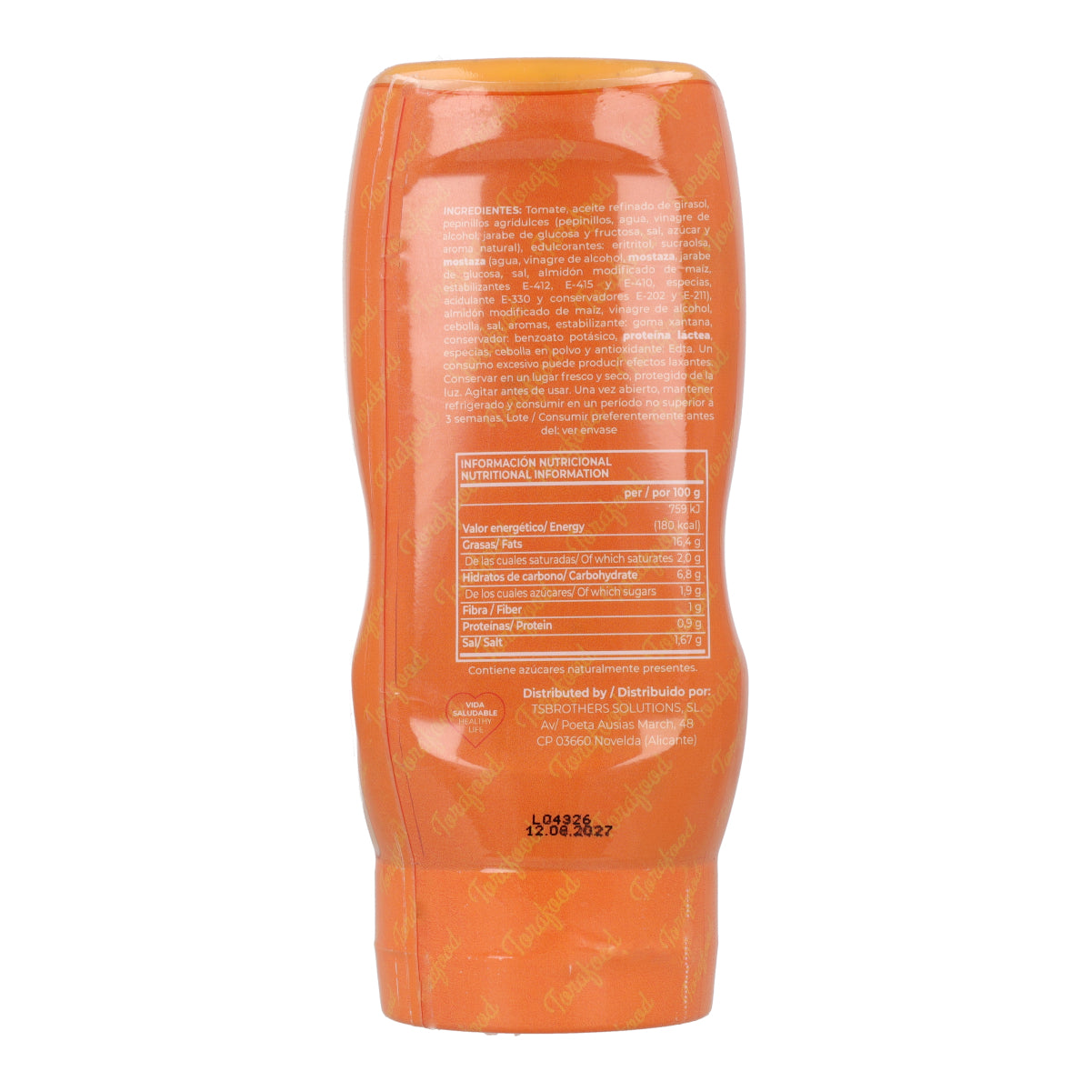 Sauce Zéro Burger Torafood 330ml