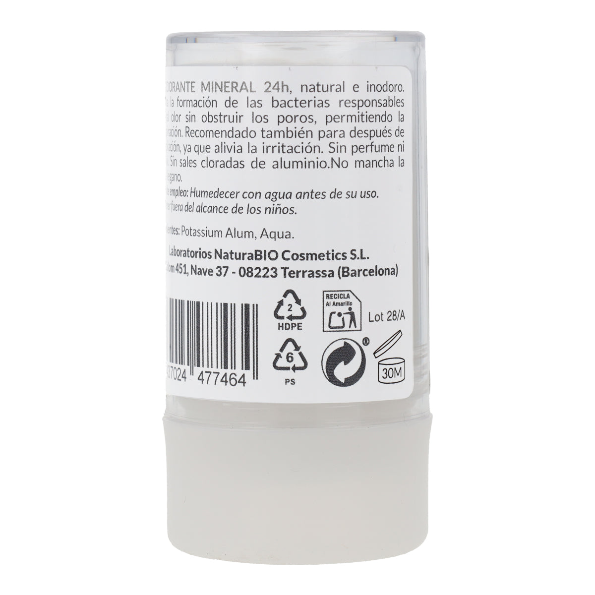 Déodorant à l'alun HappyBio 115 g