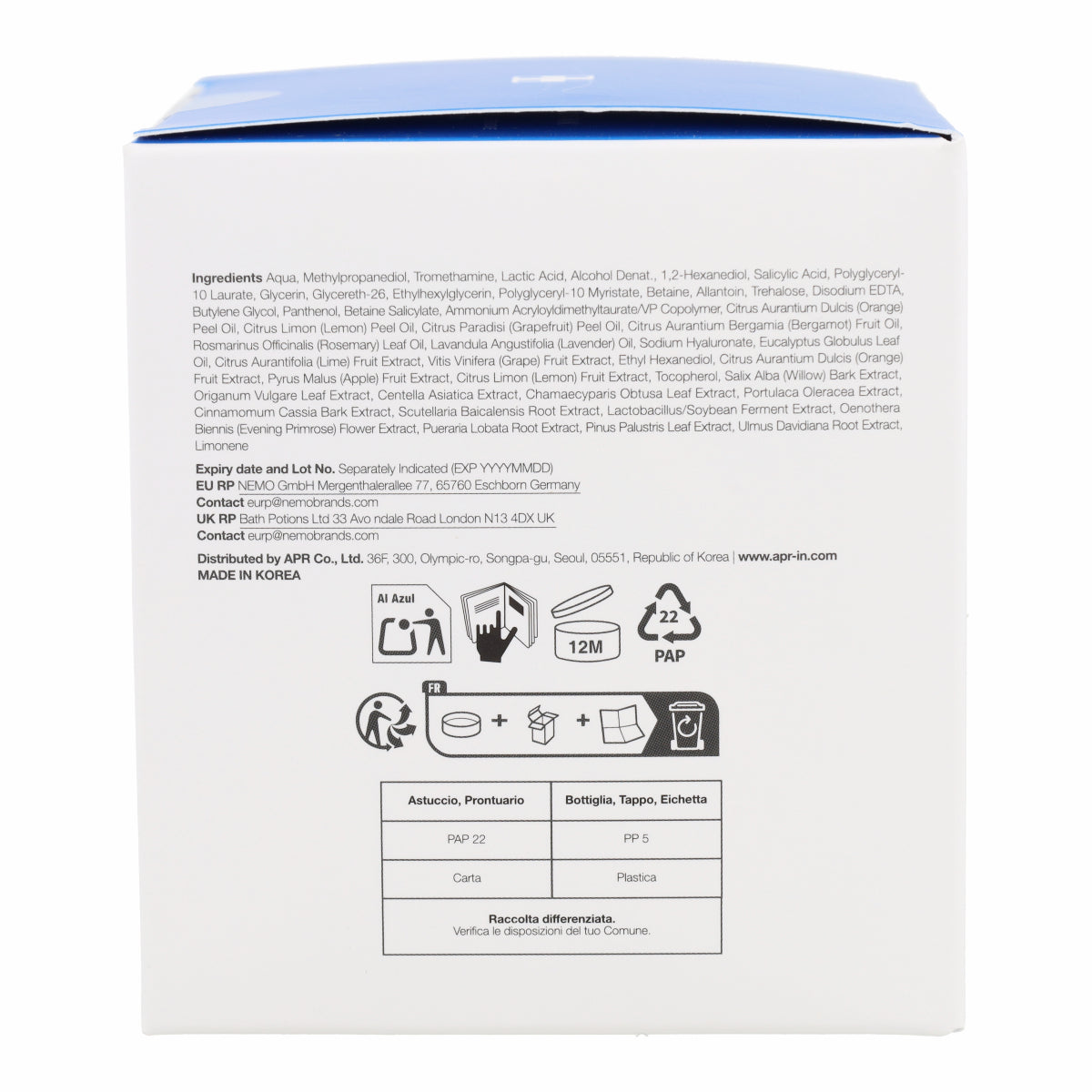Disques exfoliants Zero Pore Pad 2.0 Medicube 70 pads