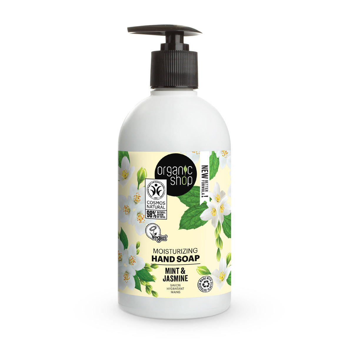 Jabón de Manos Jazmín Mentolado Organic Shop 500 ml