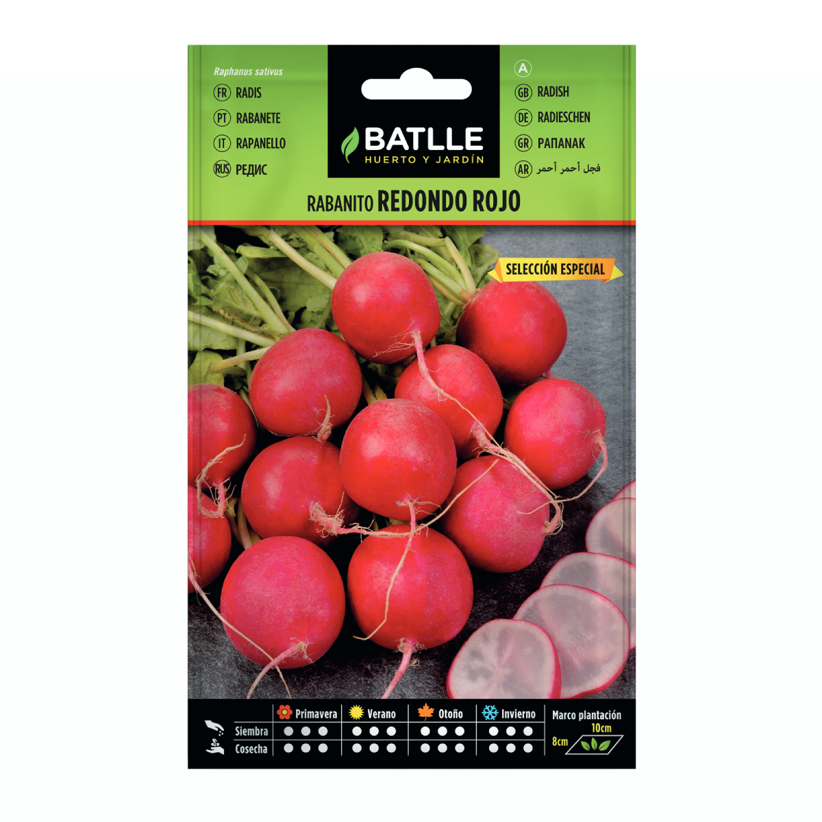Semillas de Rabanito redondo rojo sel. especial Batlle