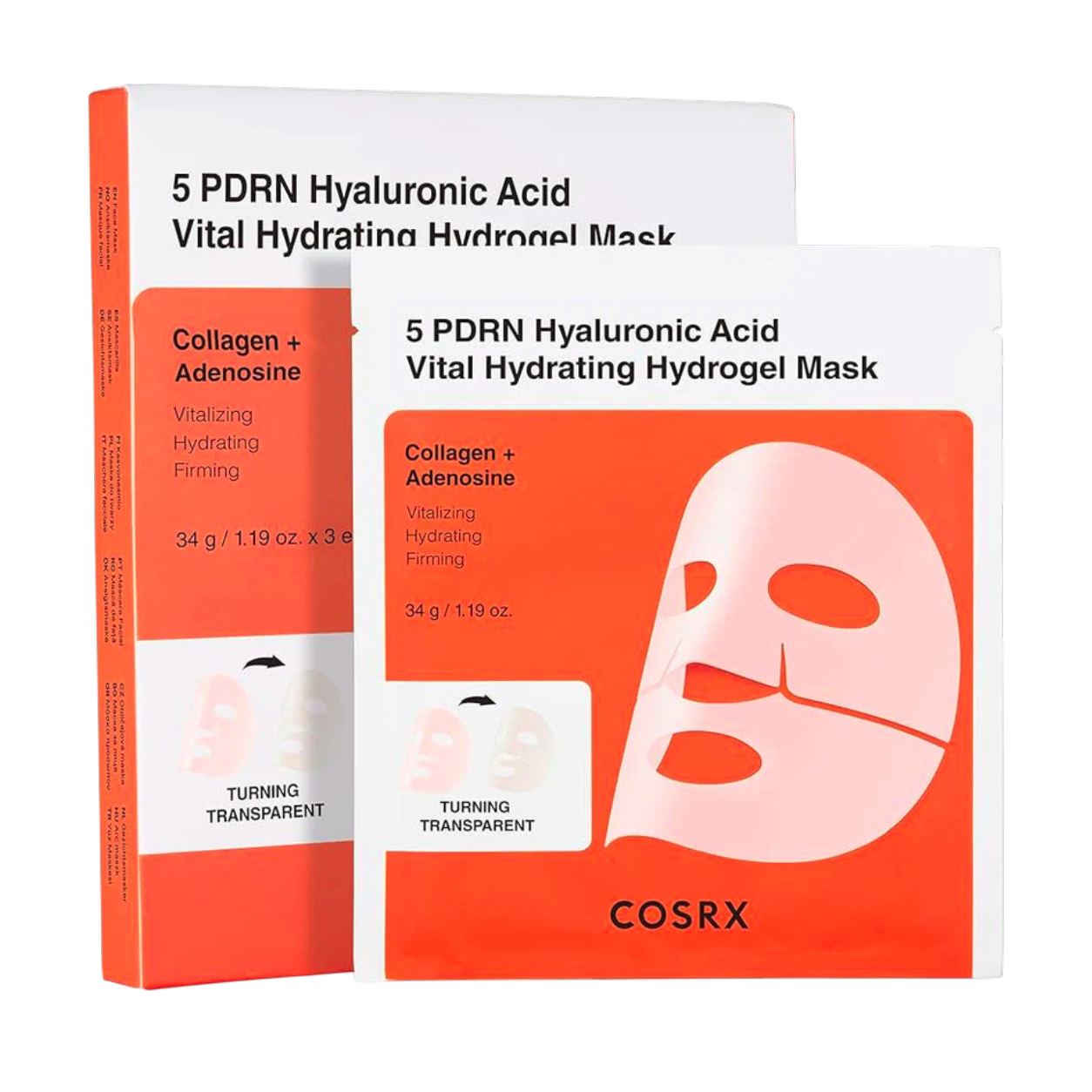 Masque Hydratant Vital à l'Acide Hyaluronique PDRN Cosrx 3 pièces