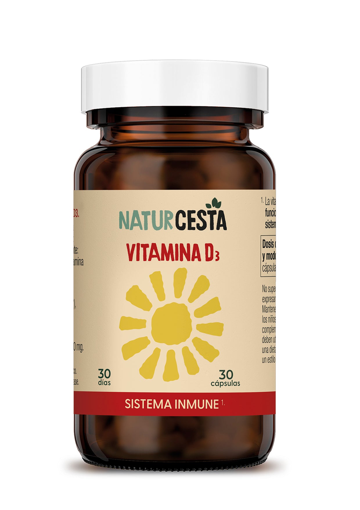 Vitamine D3 Naturcesta 30 Capsules