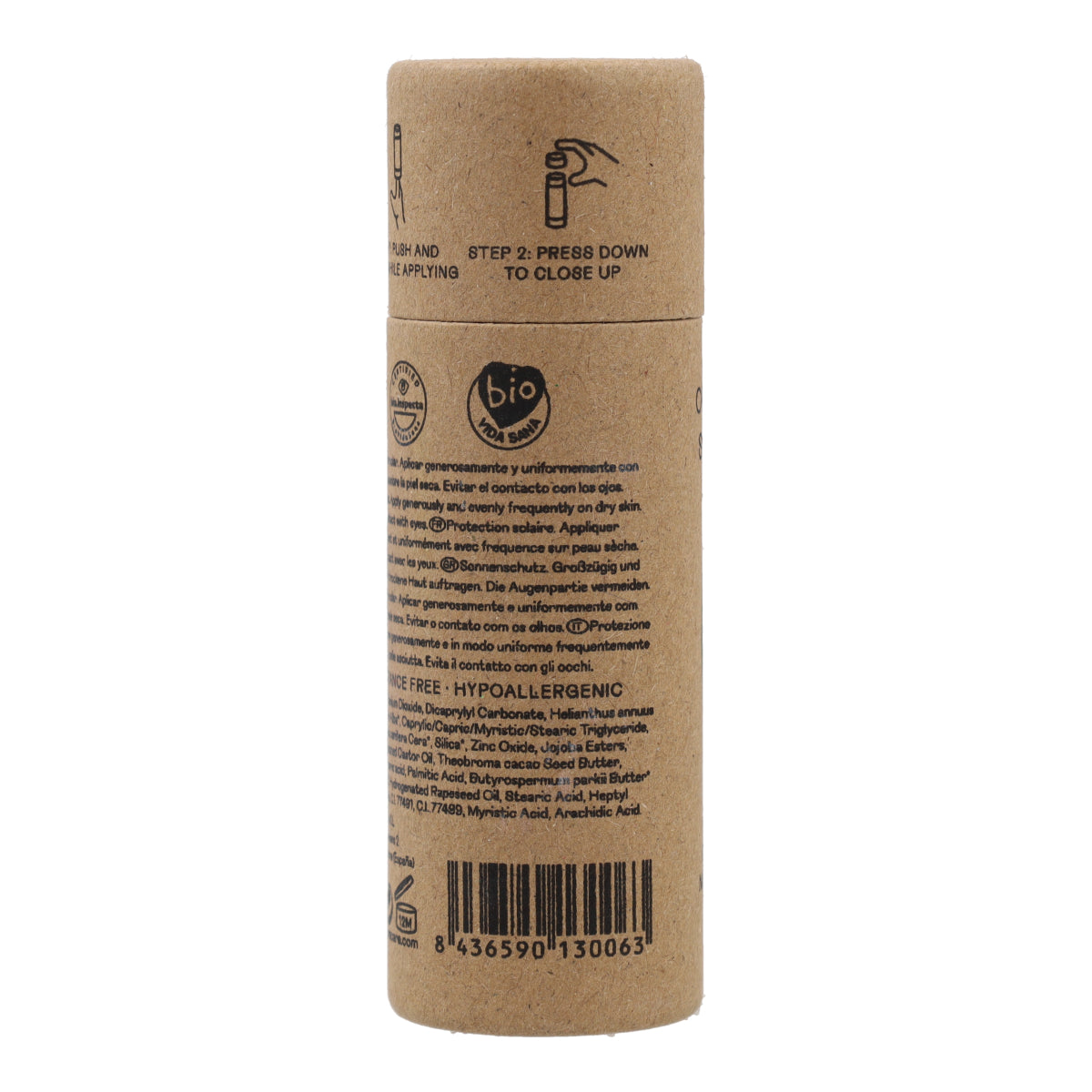 Crème Solaire Visage Teintée SPF50 Stick Nuura 18 ml