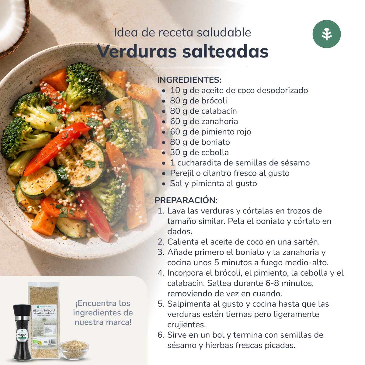 Huile de coco désodorisée ECO Planeta Huerto 500 ml