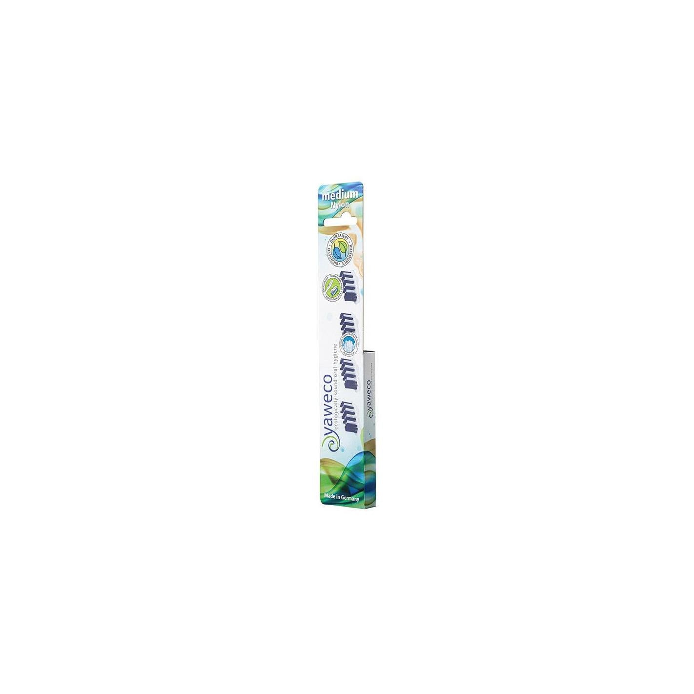 Recambios cabezales Cepillo Dent. Nylon Medium 4ud Yaweko