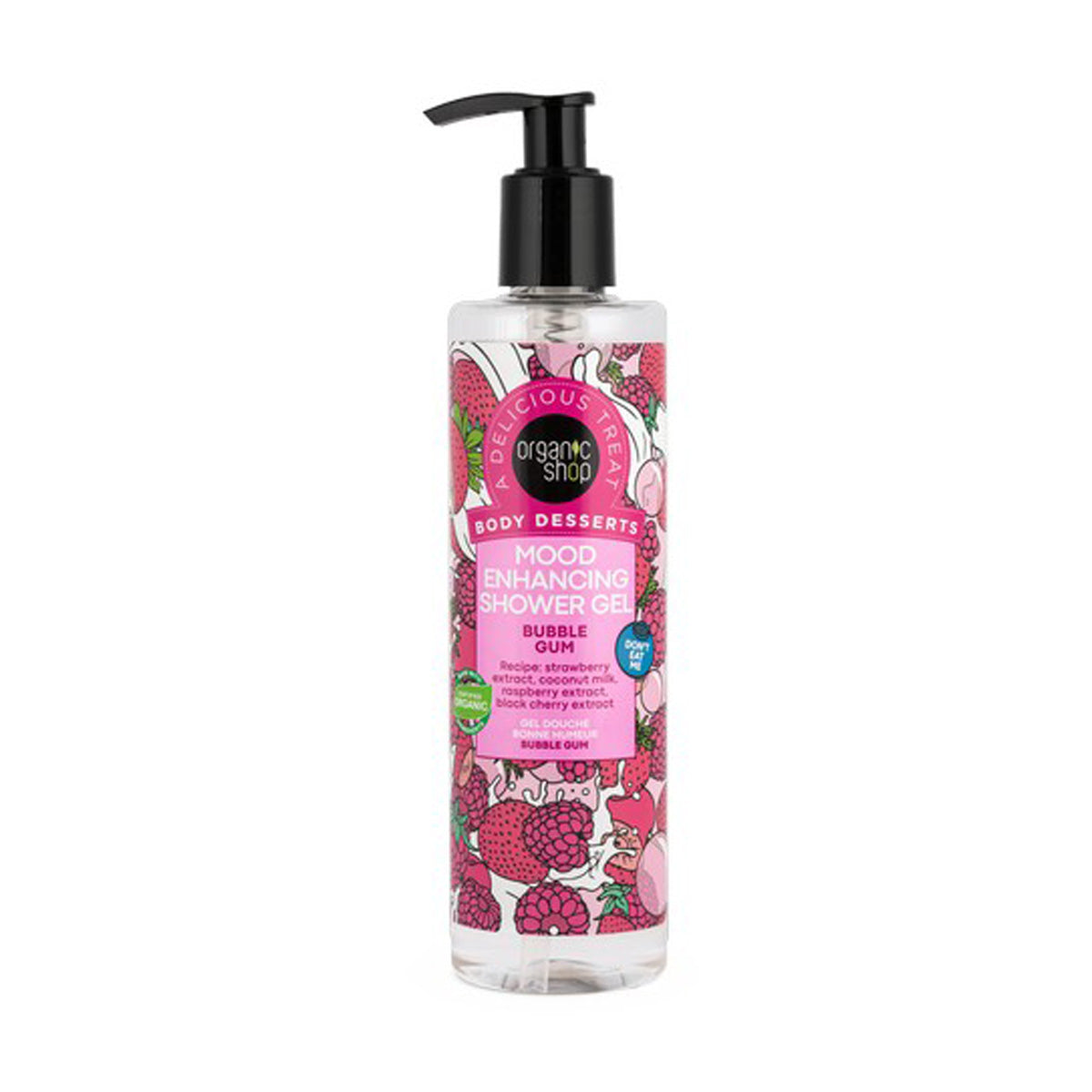 Gel de ducha Chicle, Organic Shop, 289 ml
