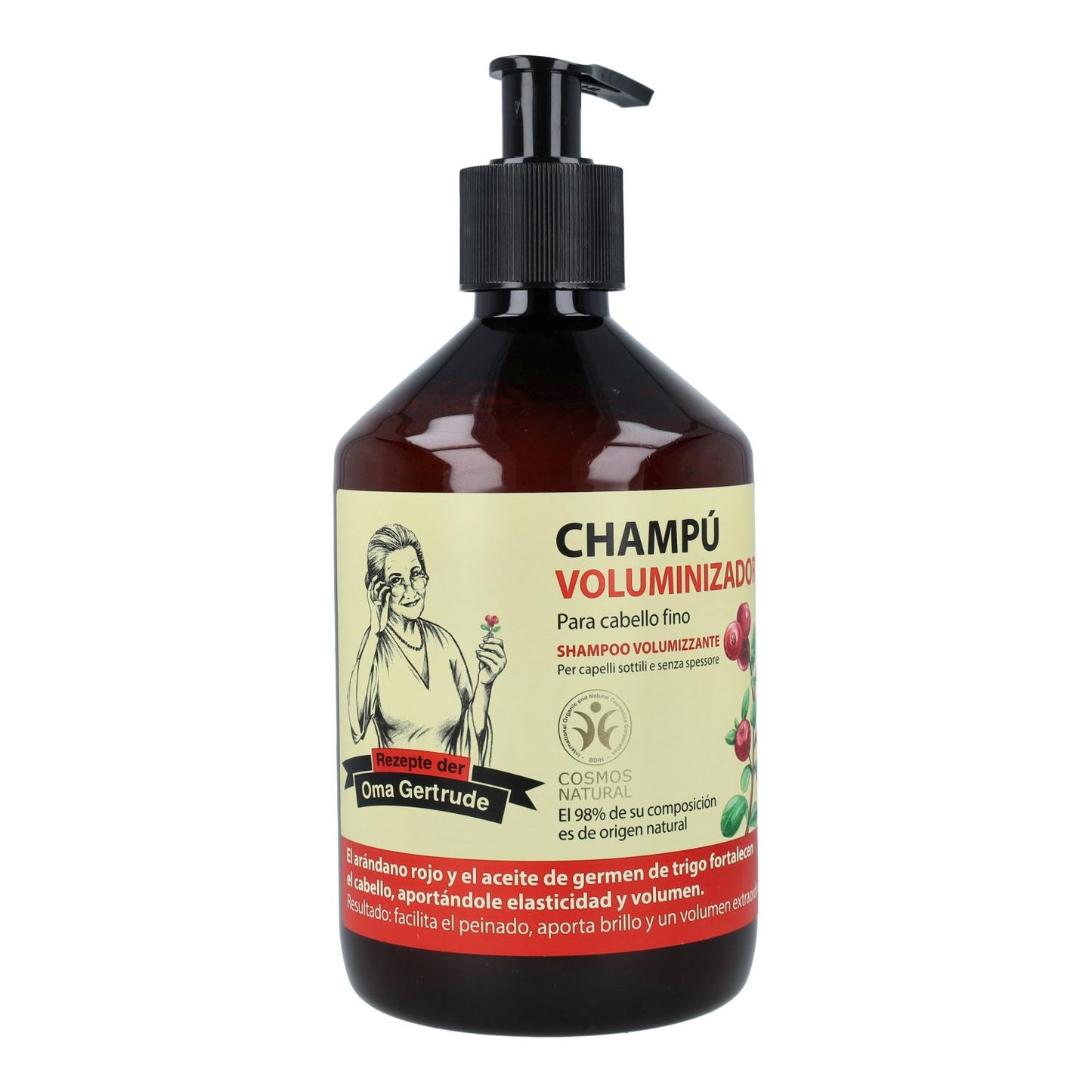 Champú Volumen Cabellos Delicados Oma Gertrude 500 ml