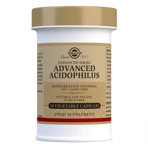 Acidophilus Plus Avanzado. Solgar 60 Cápsulas