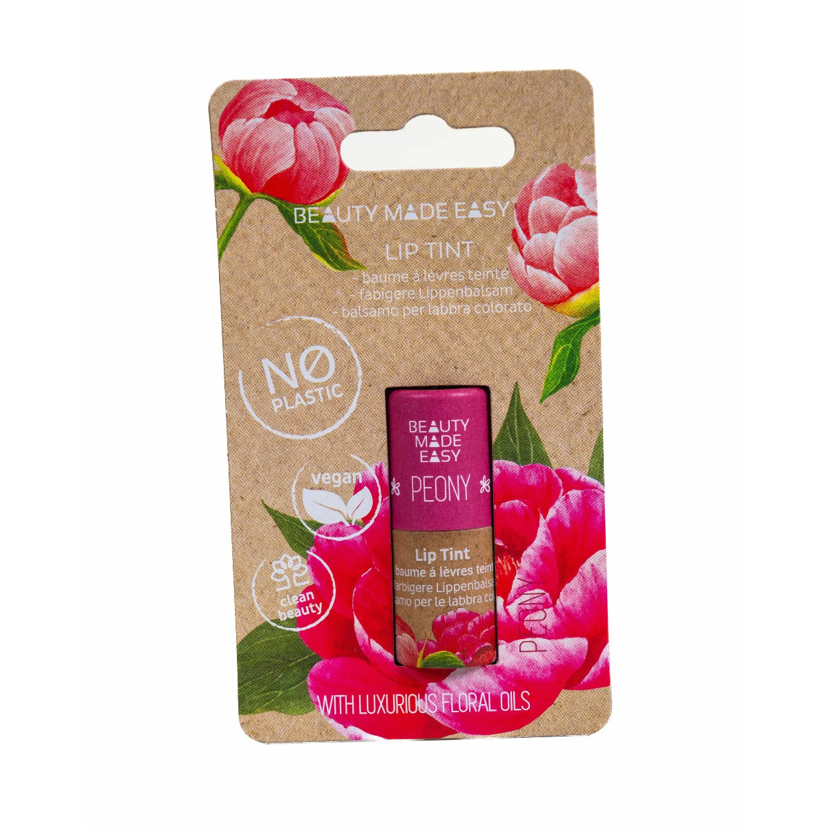 Bálsamo labial con color Beauty Made Easy Peonia
