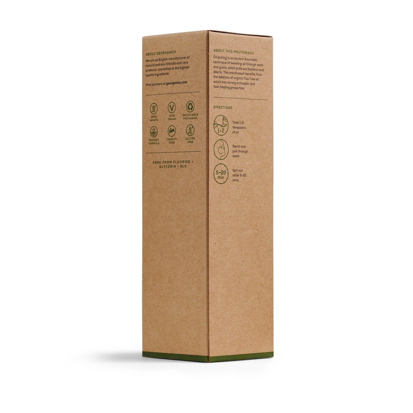Enjuague Bucal con Aceite de Coco y Árbol del té Georganics 100 ml