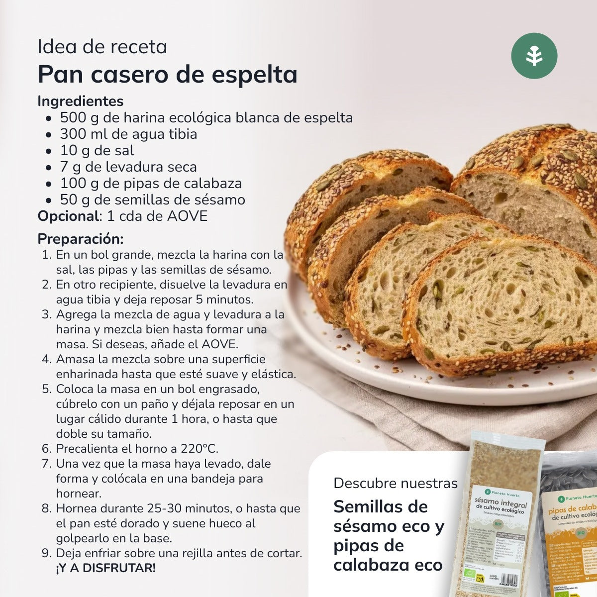 Harina Blanca de Espelta Eco Planeta Huerto 5 Kg