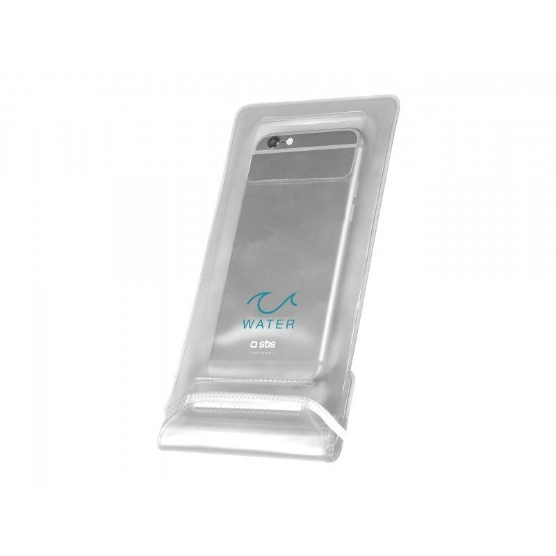 Funda impermeable para smartphone fino hasta 6,5'' transparente SBS