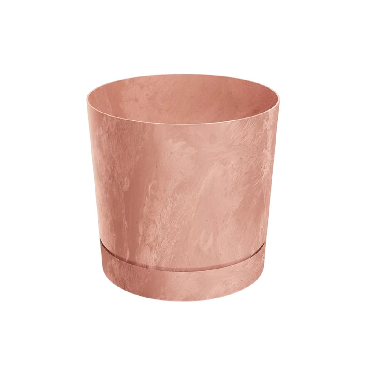 Maceta Pure cemento plato integrado terracota D 15 x 15