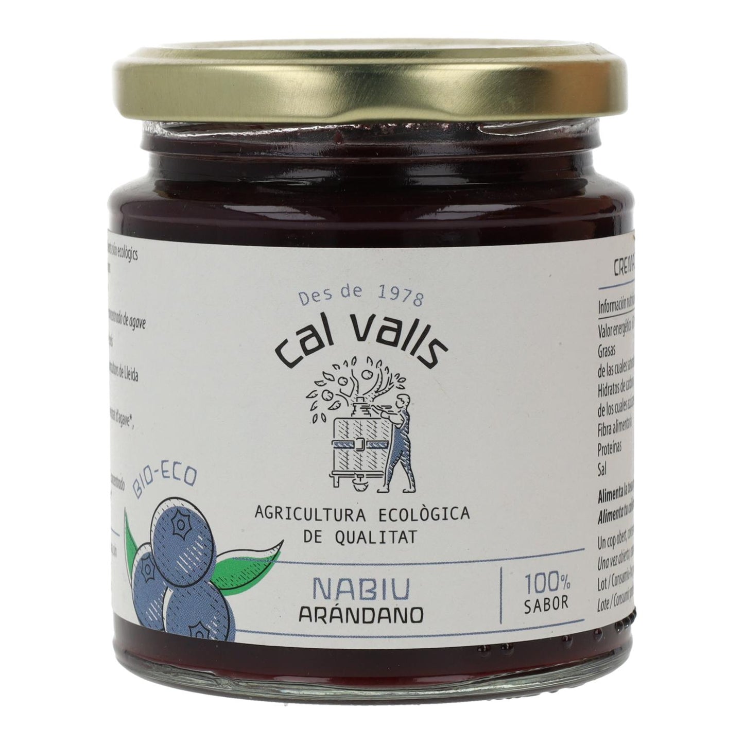 Mermelada de Arándano ECO Cal Valls, 240 g