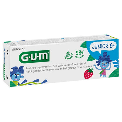 Junior gel dentifrice fraise Gum 50ml (6+)