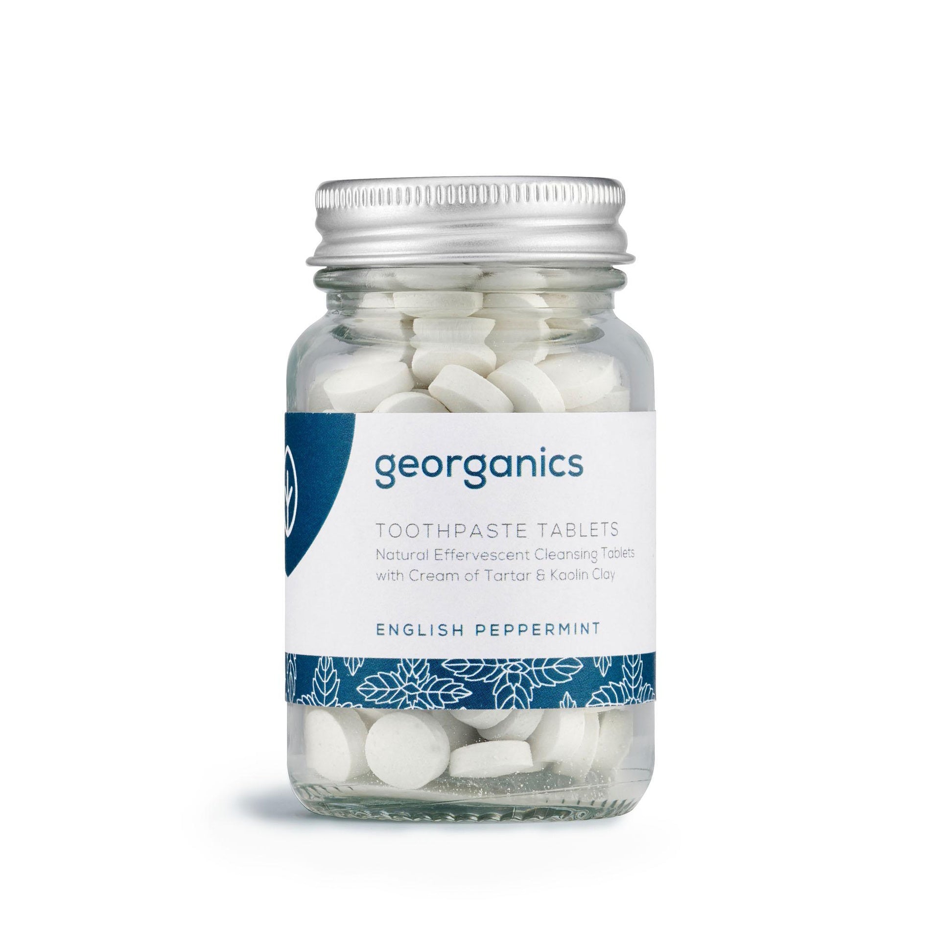 Dentífrico Natural en Tabletas sabor Menta Georganics 120 Tabletas