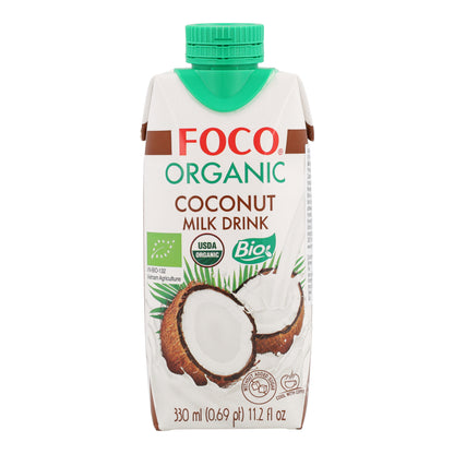 Boisson au lait de coco bio Foco 330 ml.