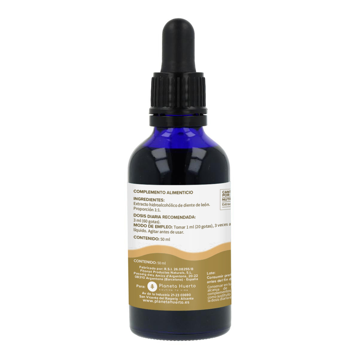 Extracto fluido de diente de león Planeta Huerto 50 ml