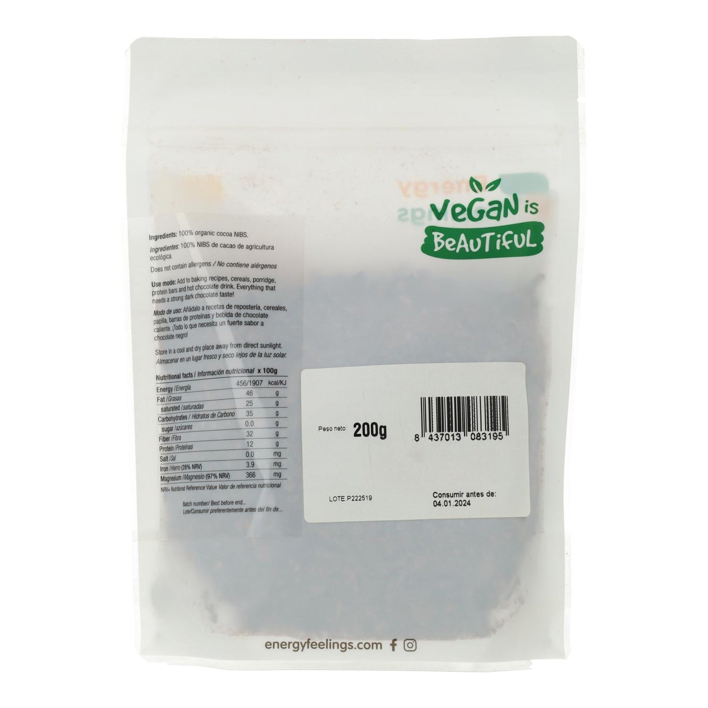 Cacao Criollo BIO Energy Feelings 1 kg