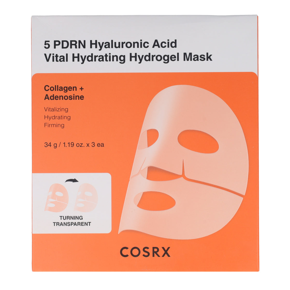 Masque Hydratant Vital à l'Acide Hyaluronique PDRN Cosrx 3 pièces