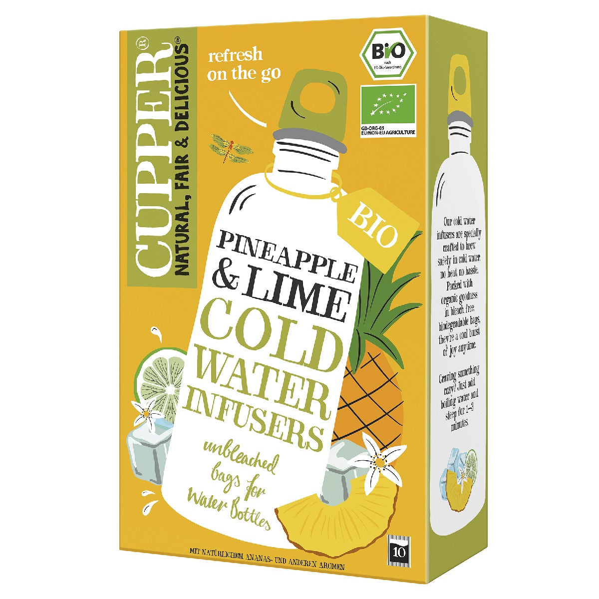 Infusion Froide Ananas et Mangue Bio Cupper 10 Sachets