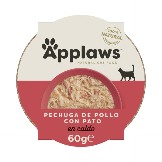 Tarrina para gatos Pechuga Pollo y Pato  Applaws 60 g