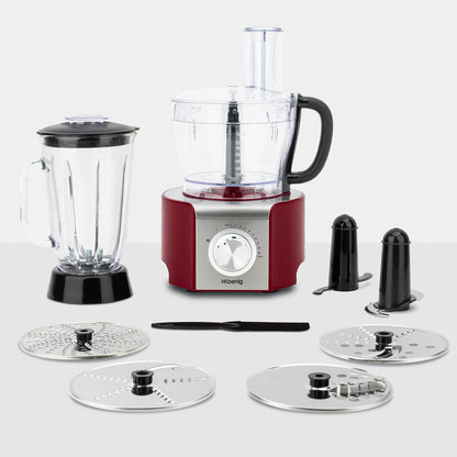 Procesador de alimentos MX18 Rojo HKoenig (Reacondicionado)