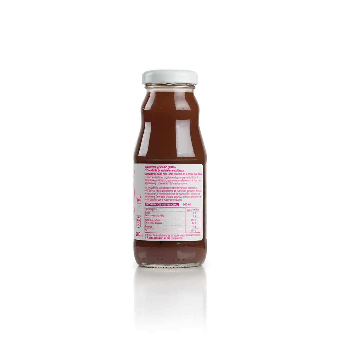 Zumo de granada 100% exprimido Ékolo Bio 200ml