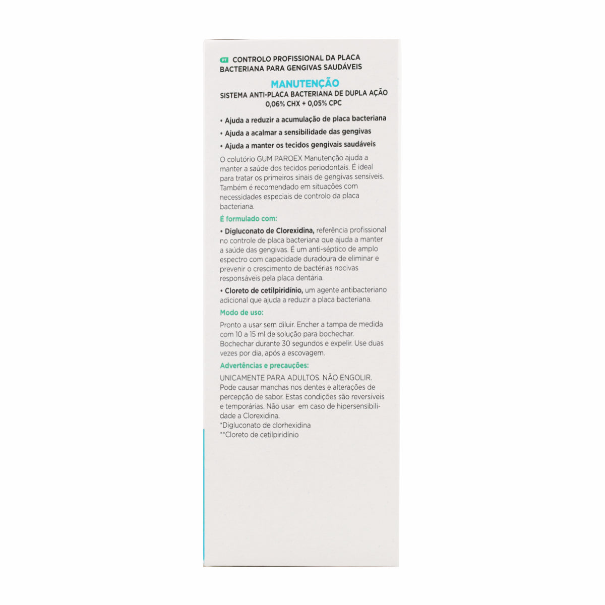 Paroex prévention bain de bouche Gum 500ml