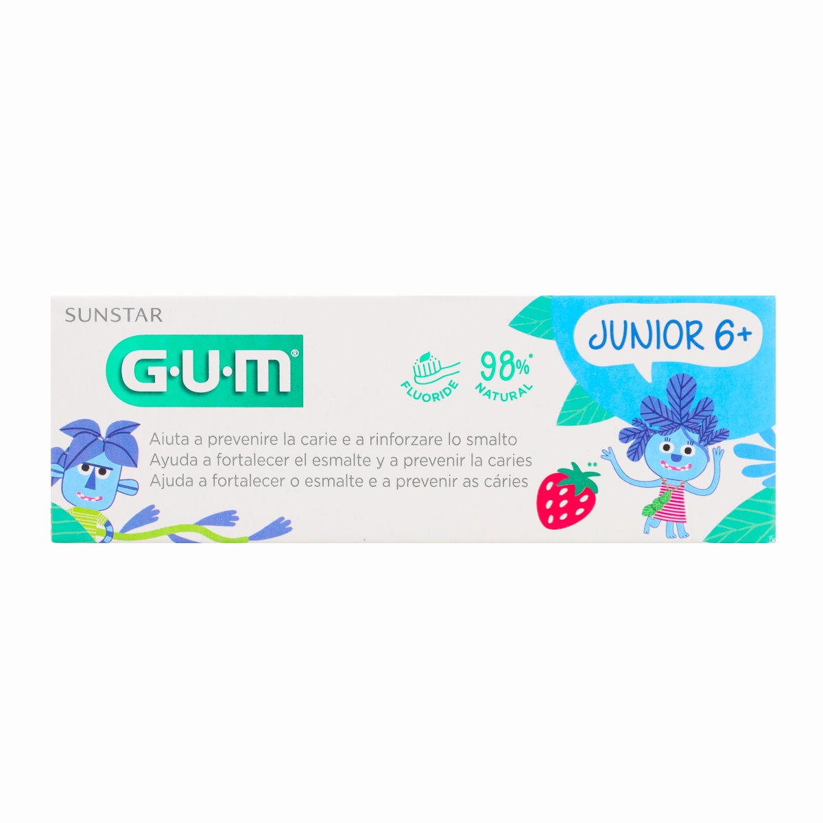 Junior gel dentifrice fraise Gum 50ml (6+)
