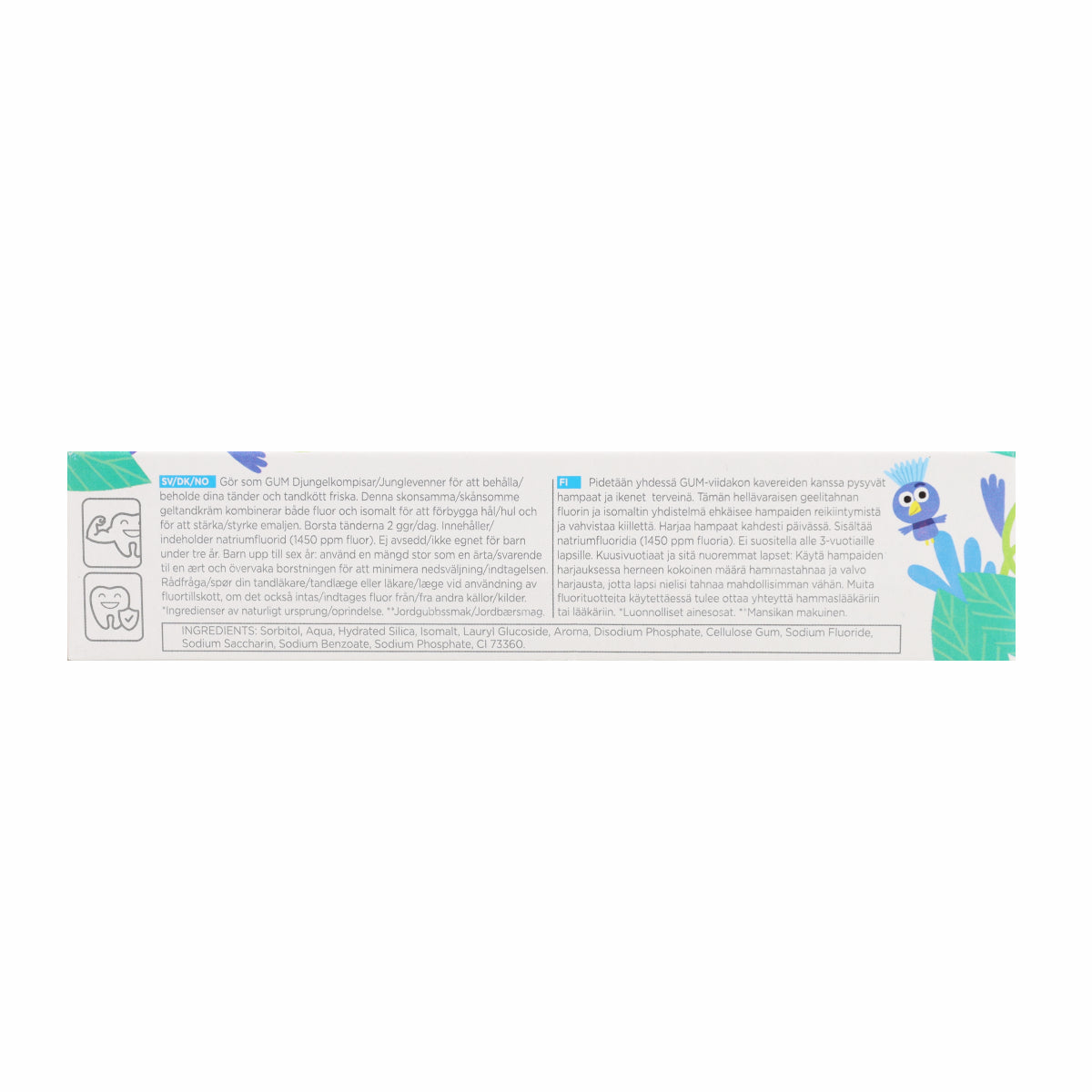 Junior gel dentifrice fraise Gum 50ml (6+)