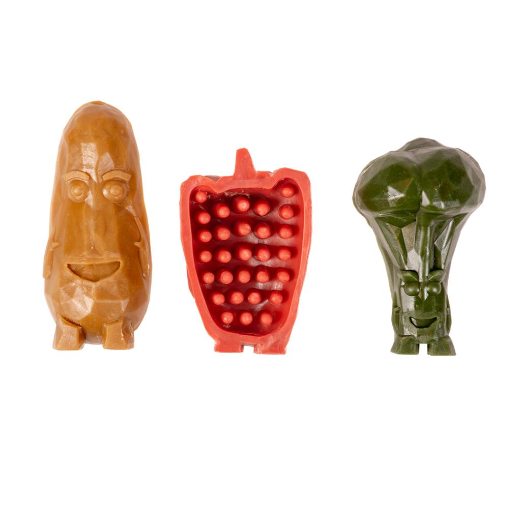 Garden Bites Veggie Friends Snack para perros L 3 uds Duvo